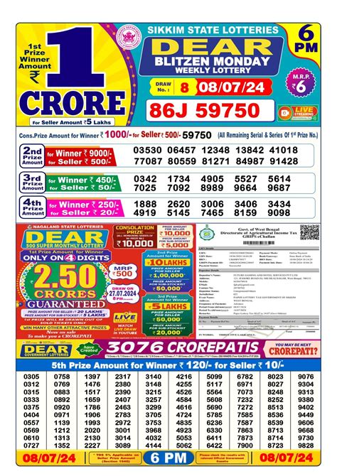 8 tarik lottery result|Home .